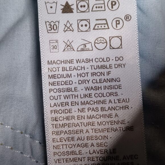 Levi's Low Pro Straight Jeans Womens 26 Blue Distressed Ripped Knee Denim Pants - Picture 10 of 16